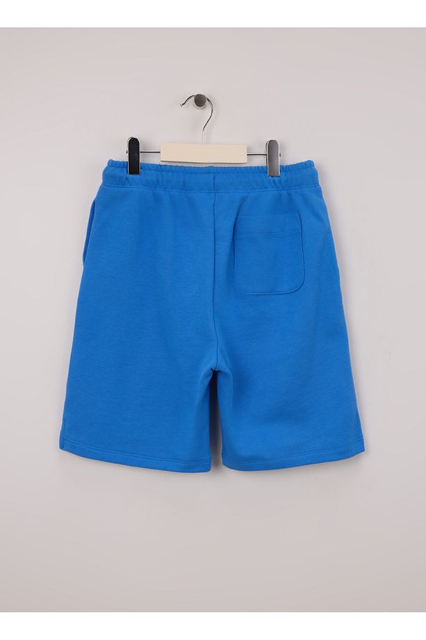 Lastikli Bel Regular Fit Mavi Erkek Çocuk Şort IU0IU00578C4H - 2
