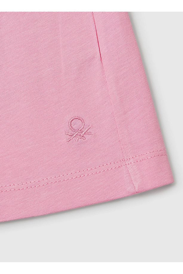 Normal Bel Regular Fit Pembe Kız Çocuk Şort 3BL0C903I - 2