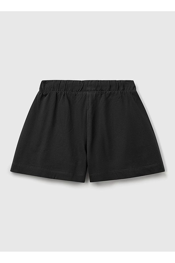Normal Bel Regular Fit Siyah Kız Çocuk Şort 3BL0C903I - 3