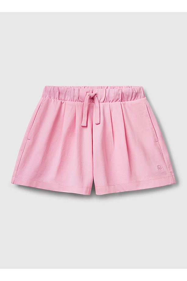 Normal Bel Regular Fit Pembe Kız Çocuk Şort 3BL0C903I - 1