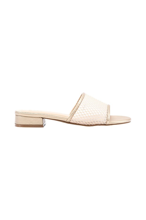 Mesh Low Heel Sandals