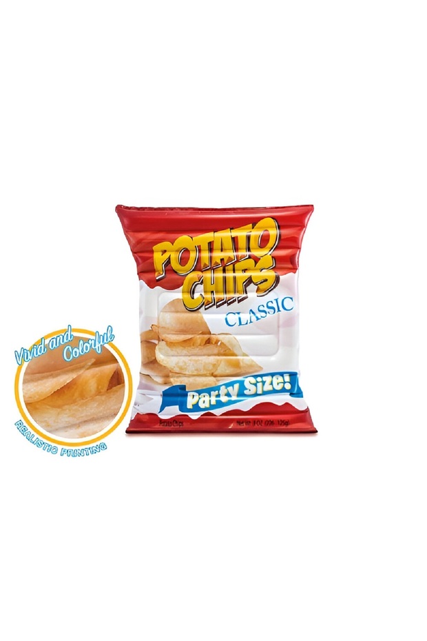 عوامة سباحة قابلة للنفخ على شكل رقائق البطاطس 70 × 55 سم - 2