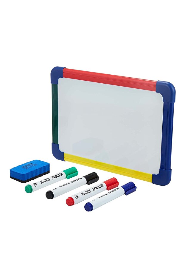 White Board A4 + Marker 4's + Duster