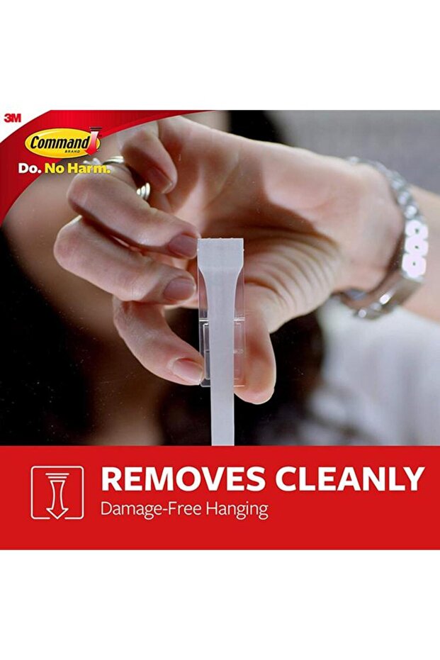 خطاف متعدد الاستخدامات من كوماند، 6 قطع، أبيض، صغير - 5