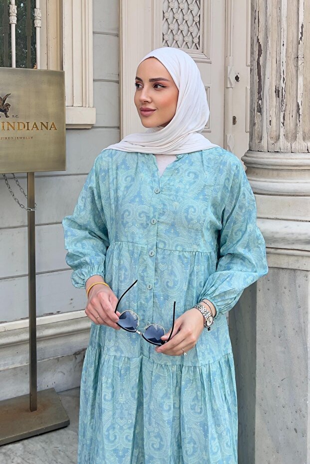 Esio Elbise 1087 Mint - 3