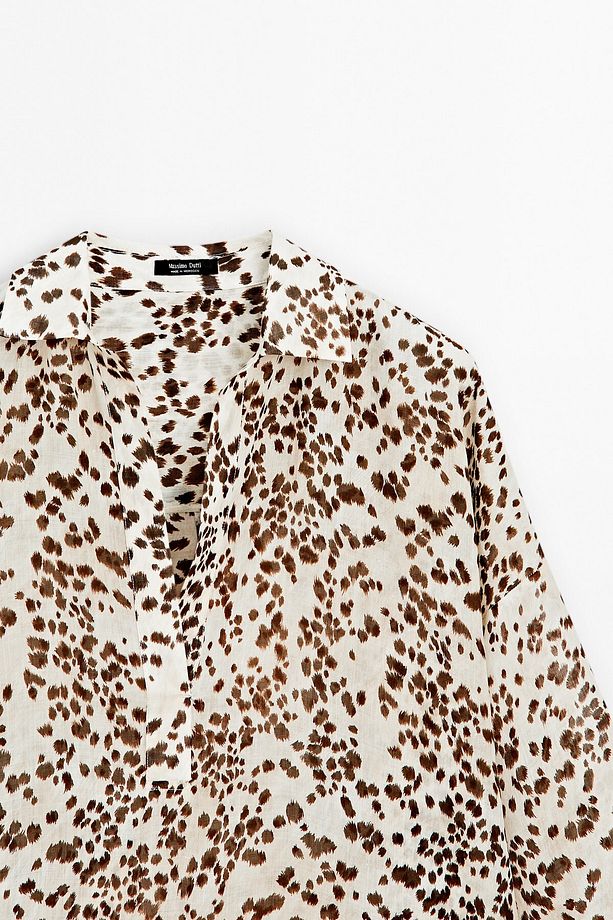Desenli Oversize Bluz - 6