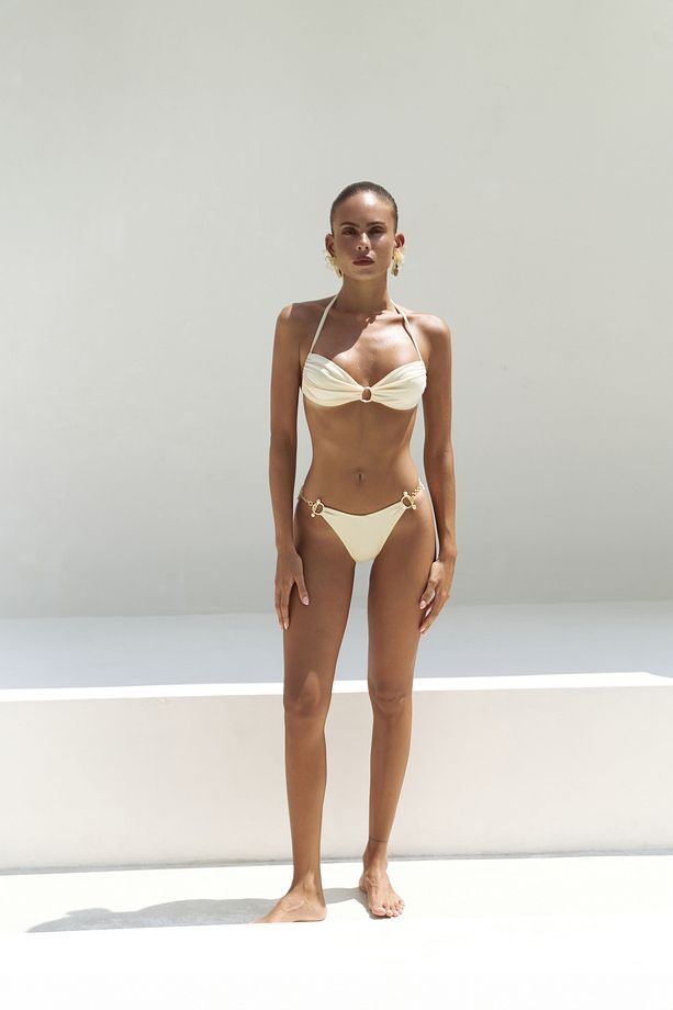 Ayunah Zincir Detay Sarı Bikini Altı - 1