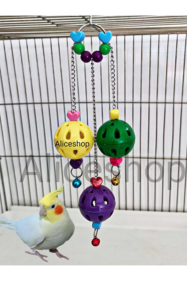 Sultan Sevda Paradise Parrot Budgie Pendant Bell Ball Toy