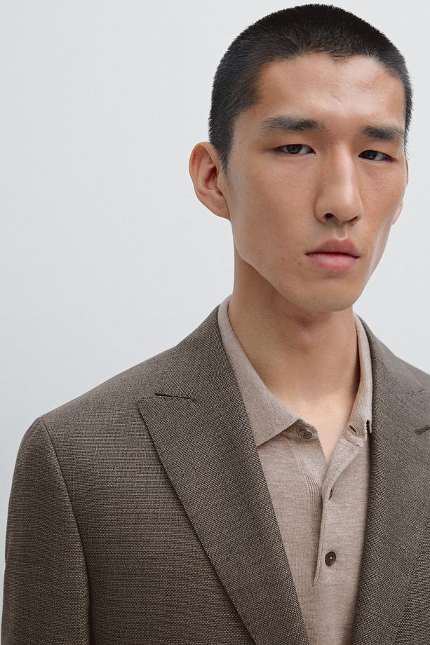 %100 yün dokulu blazer - 3