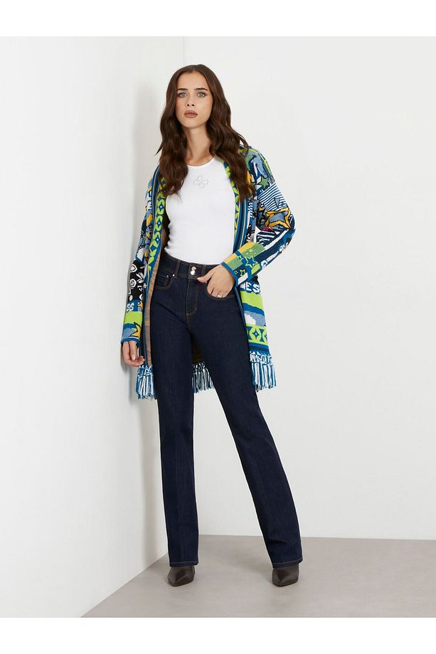 Kadın Heidi Multi-color Kemerli Hırka - 2