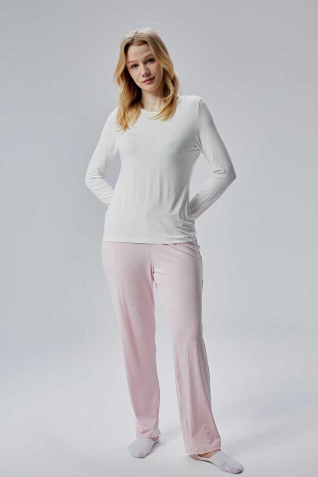 Lily 1St Quality Bamboo Lycra Women's Long Sleeve Pajamas Suit