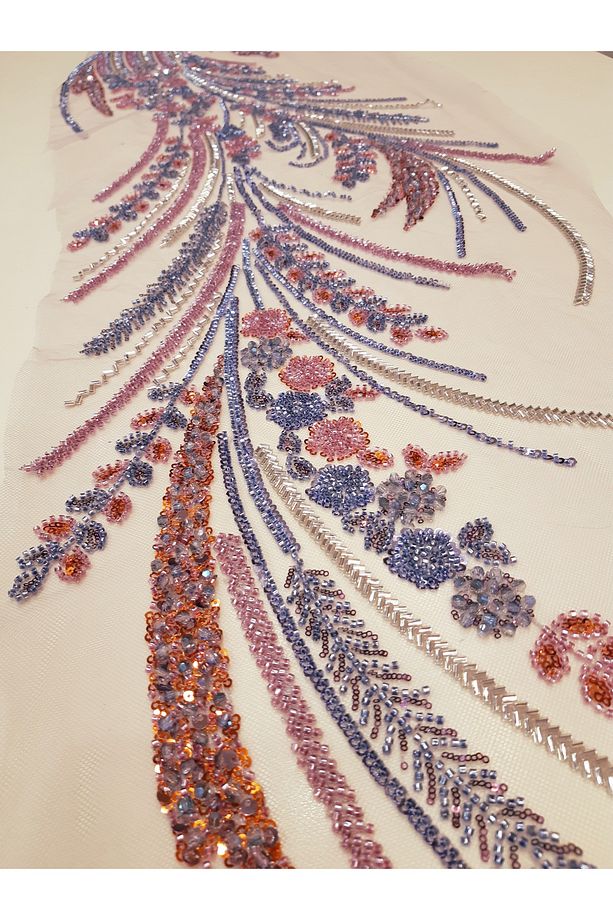 Işıl ışıl Rengarenk İşlemeli Beden Apliği (30 a 130 cm) 1 Adet - 2