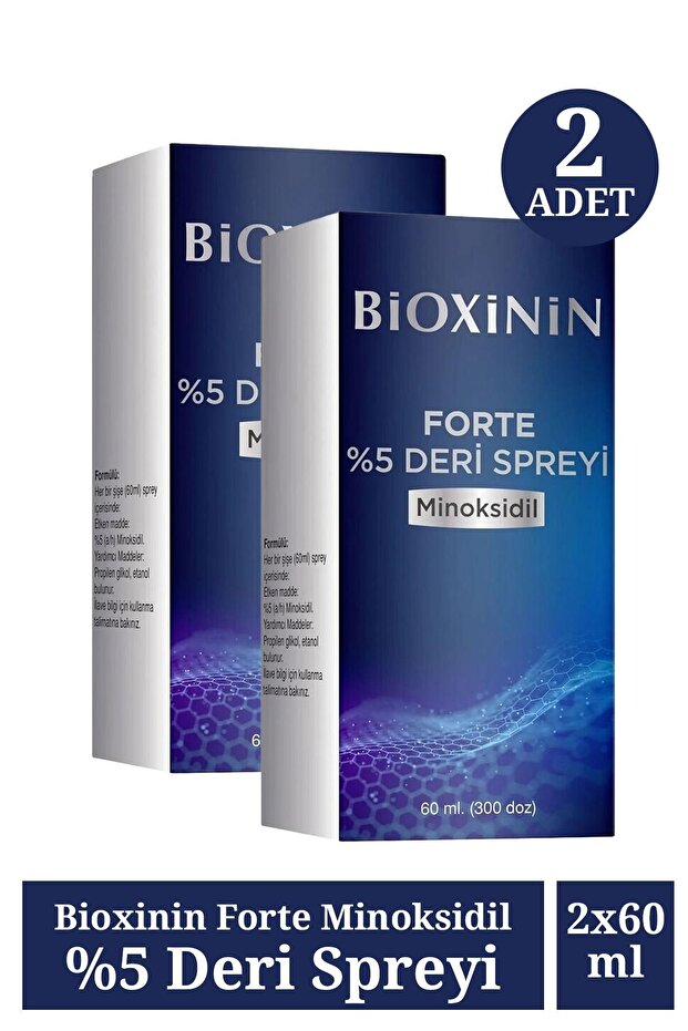 Minoksidil %5 Deri Spreyi 60 Ml 2 Adet - 1