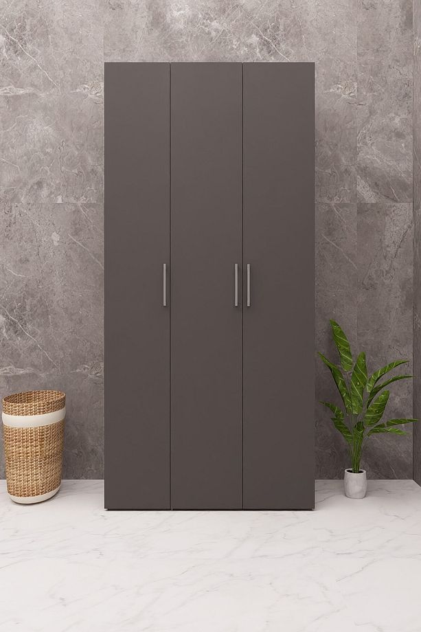 MDF ÇAMAŞIR MAKİNESİ KURUTMA MAKİNESİ DOLABI KAPAKLI - 4