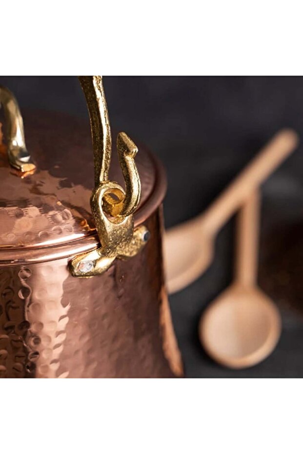 Copper bucket with handle and lid, 1250 ml, CTR57 - 5