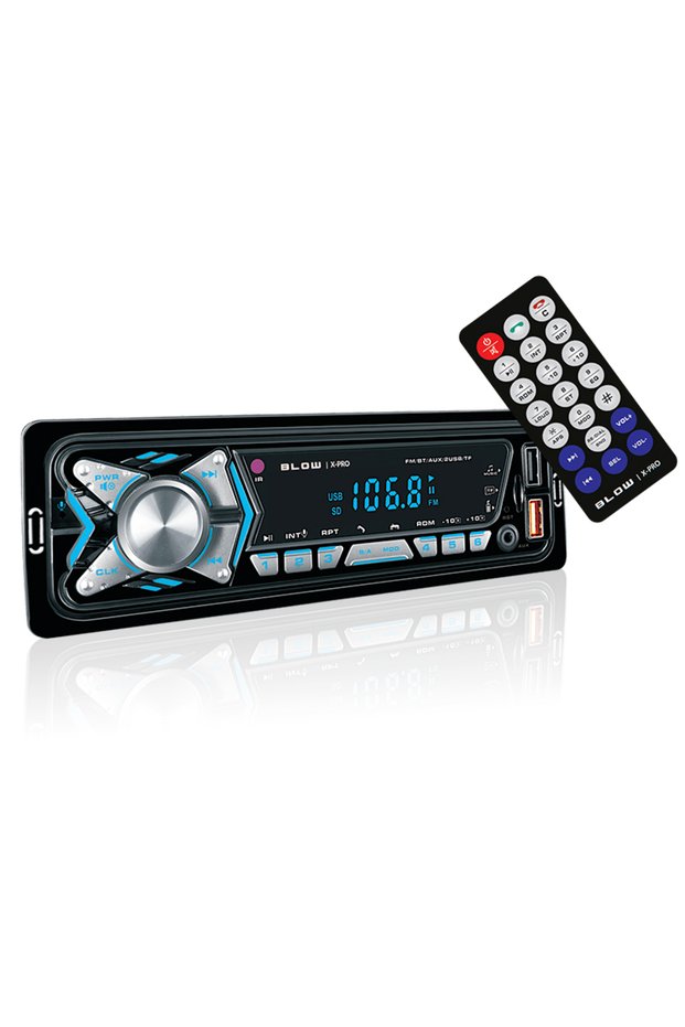 Radio mp3/bt/usb, Cu telecomanda, Bluetooth, Multicolor