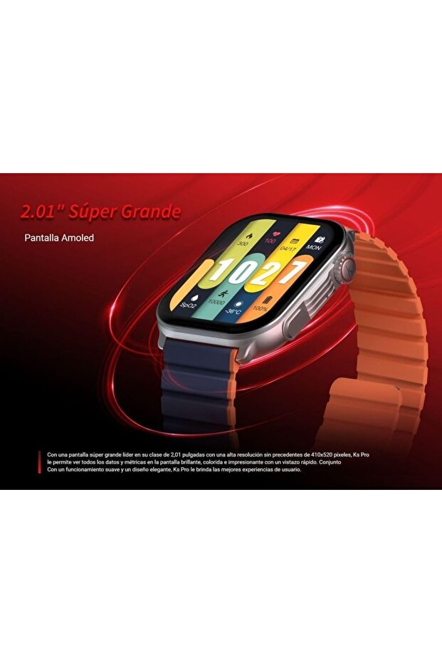 Kieslect Ks Pro Calling Smart Watch Silver - 2