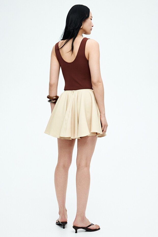 Daire Kloş Mini Etek - 4