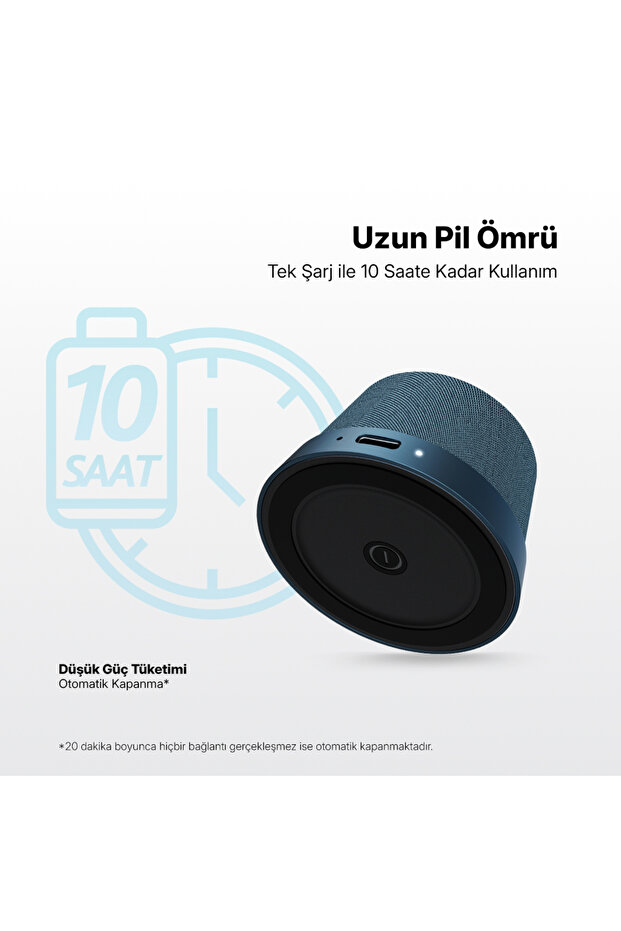 Vox Mini M Magsafe Uyumlu 2’si 1 Arada Kablosuz Bluetooth Hoparlör Lacivert 2BH13L - 5