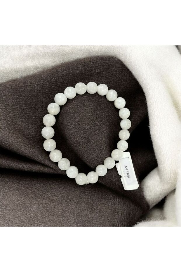 Aurastone Moonstone 8mm Natural Stone Bracelet