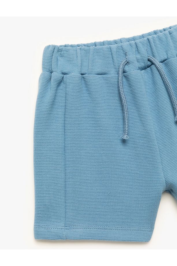 Pamuklu Beli Lastikli Basic Şort - 3