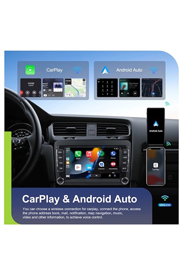 Navigation Android 2024 with CarPlay & Android Auto – 7" Screen, 4GB RAM, 64GB ROM, Octa Core 2GHz - 3