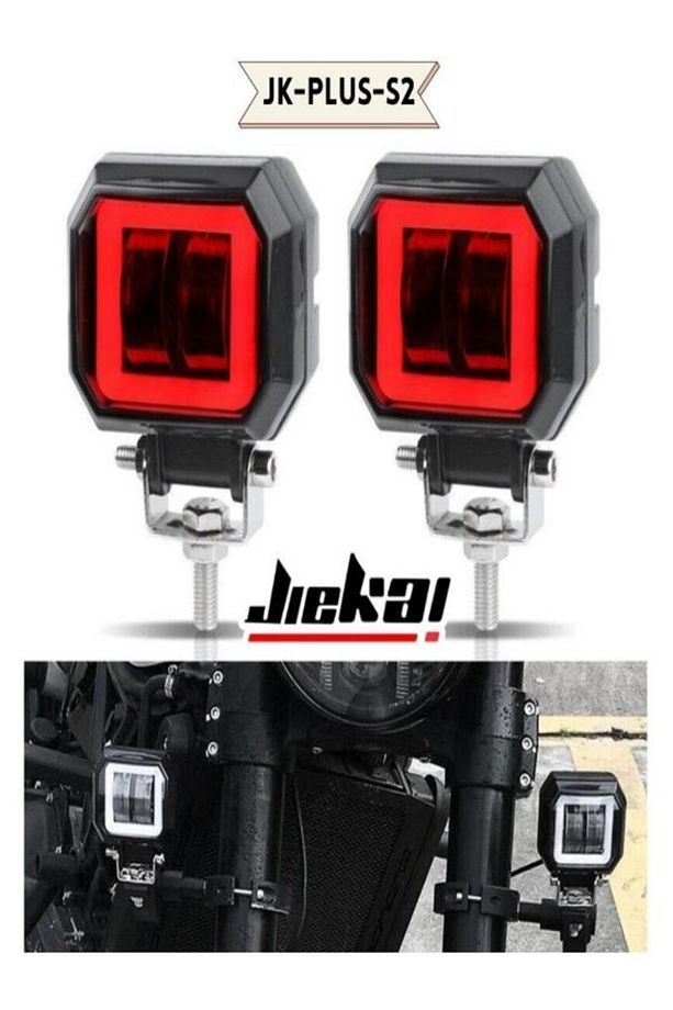 JİEKAİ JK-PLUS-S2 SİS FARI ANGELL *KIRMIZI* ( ADET FİYATIDIR ) - 2