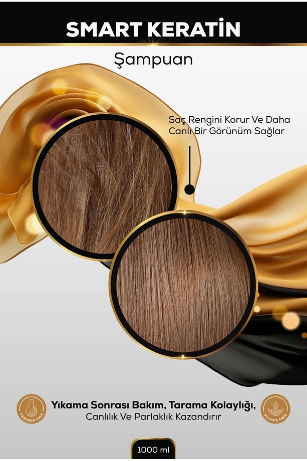 Evoque Smart Keratin Şampuan / Yıpranmış Saçlar için Canlandırıcı Şampuan / - 3