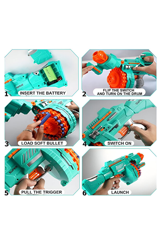 Automatic Electric Foam Blaster Toy - 3