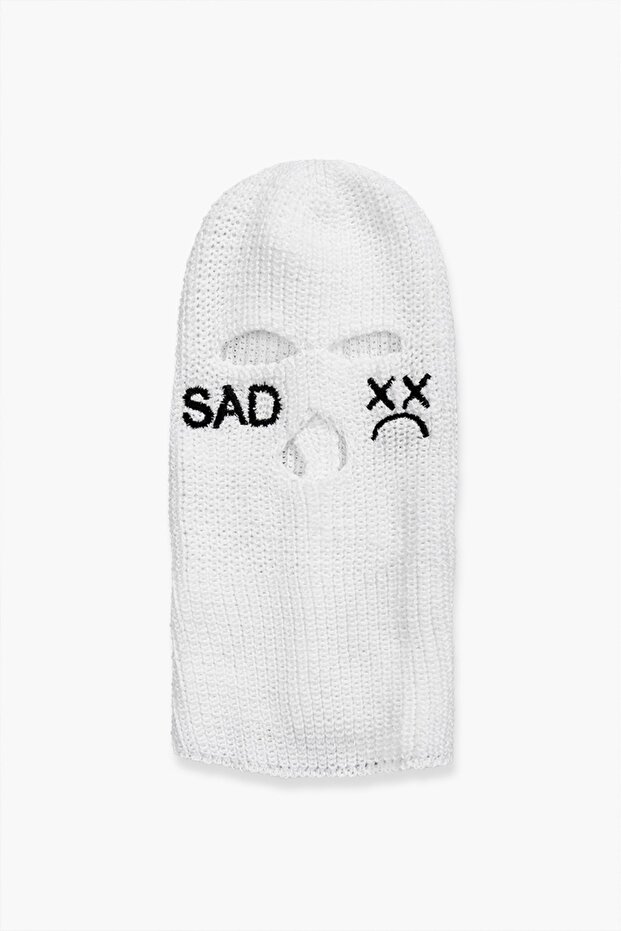 SAD Black Heart And Gun Snow Mask