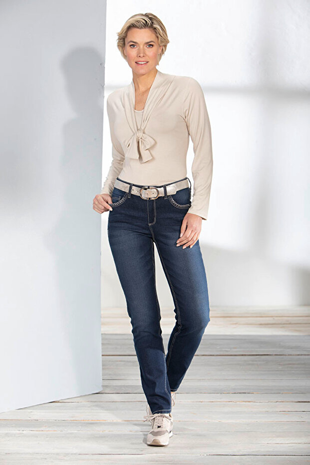 Women's Plus Size Shawl Collar Long Sleeve Mother Blouse - Beige