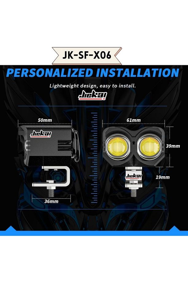 JİEKAİ JK-SF-X06 SİS FARI ÇİFT RENK - ( ADET FİYATIDIR ) - 5