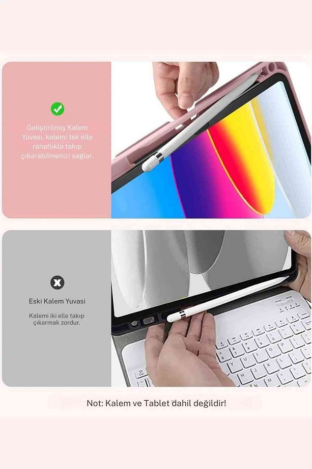 Galaxy Tab A9 Plus Uyumlu X210/X215/X216/X218 Klavyeli Tablet Kılıfı - 5