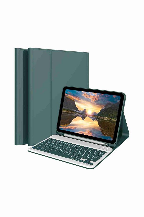 Galaxy Tab A9 Plus Uyumlu X210/X215/X216/X218 Klavyeli Tablet Kılıfı - 1