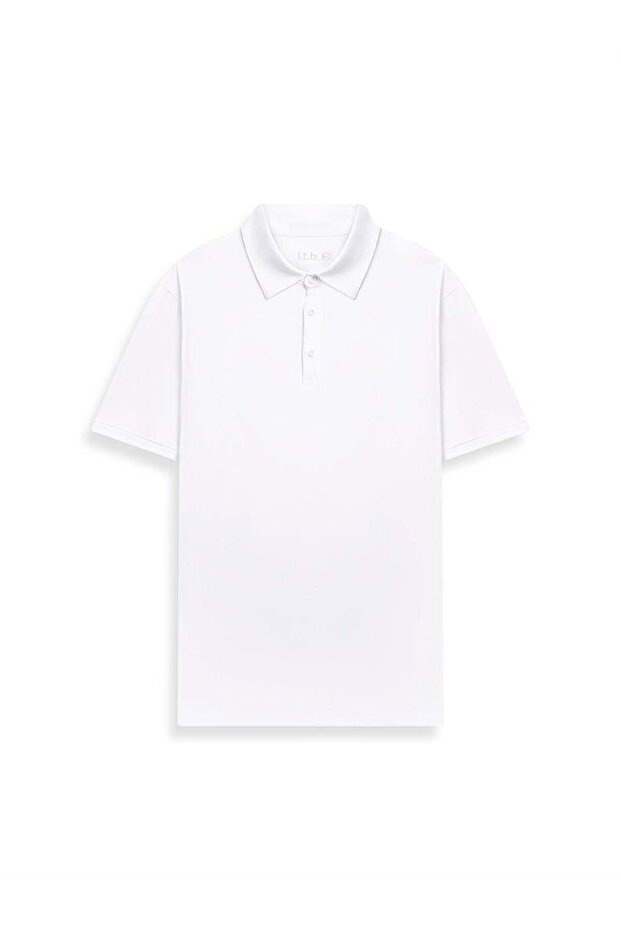 Basıc Regular Kısa Kollu Beyaz T-shırt - 1