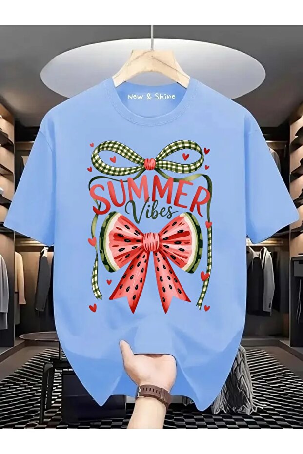 Summer Vibes Printed Oversize T-Shirt