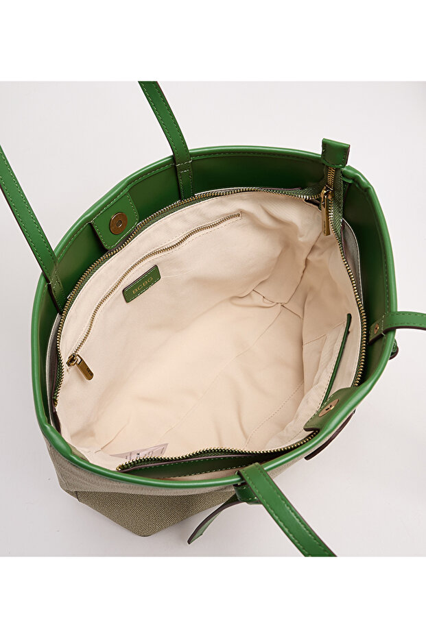 حقيبة توت يومية باللون البيج - 5