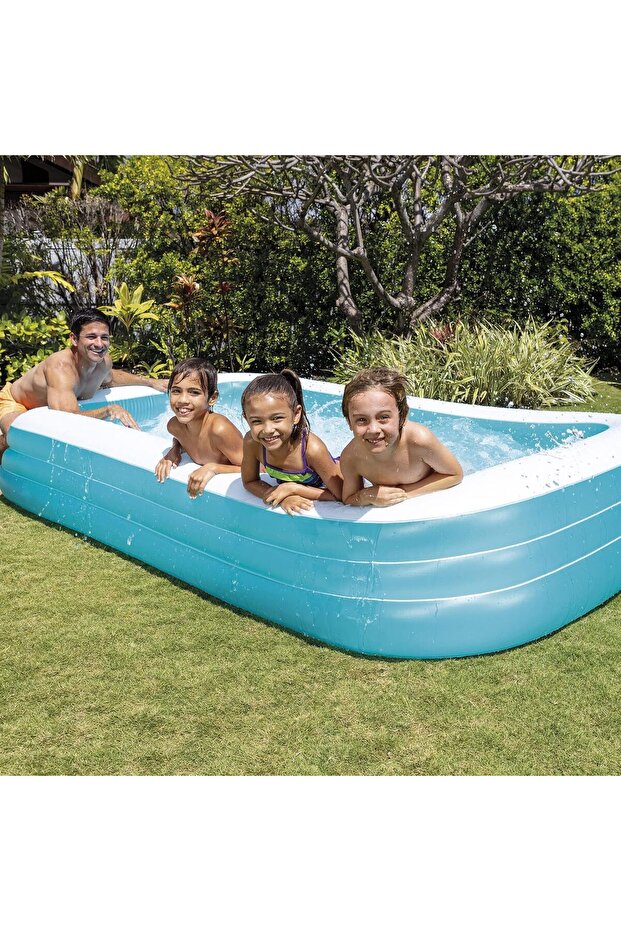 Frosted Rectangular Pool – Blue - 4