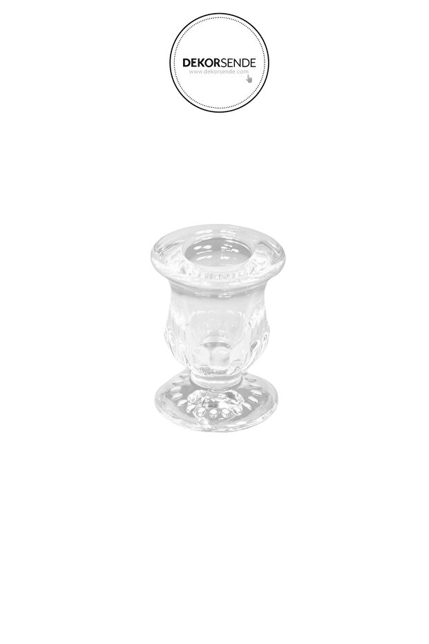 Mini Dekor Cam Şamdan - 1