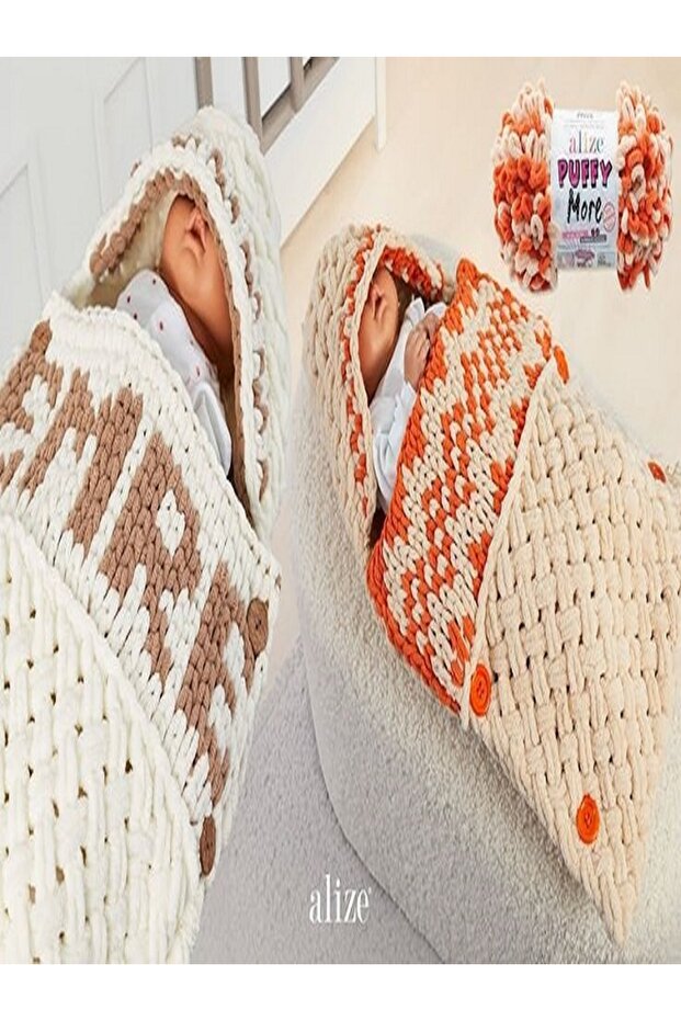 Puffy More El Örgü Ipi Ipliği Yünü - 5