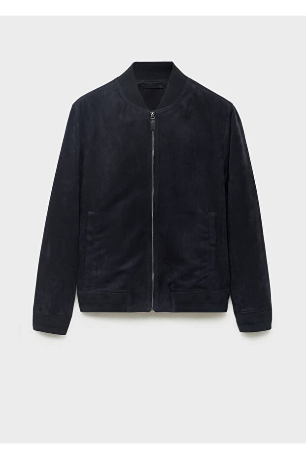 Süet görünümlü bomber ceket - 3