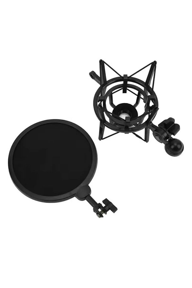 SH101 Mikrofon Tutucu Shock Mount ve Pop Filter - 5