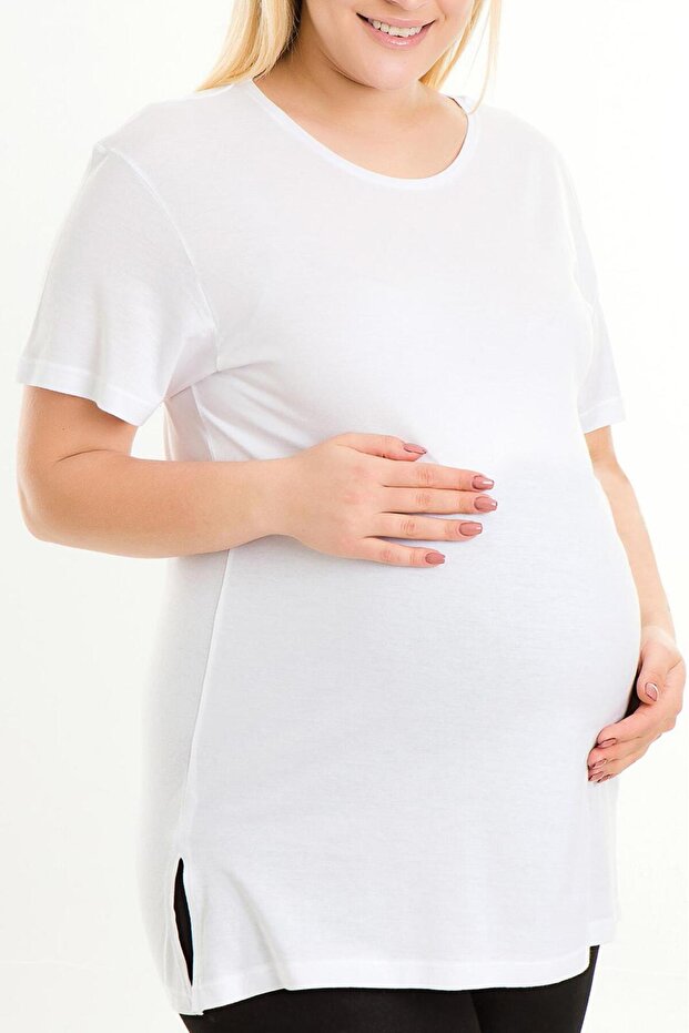 Hamile Tshirt Beyaz - 1
