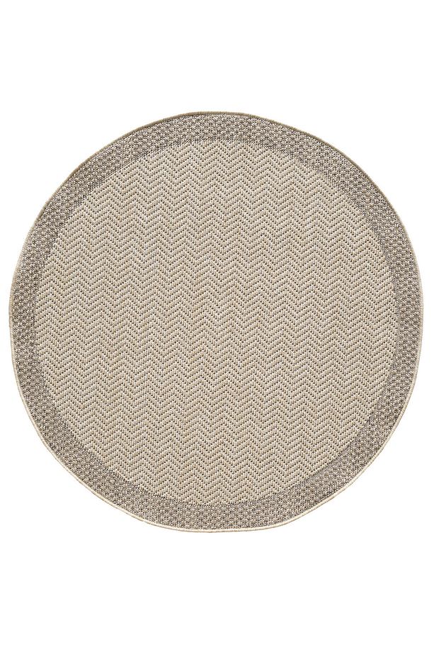 Hasır Bej Kahve Jüt Yuvarlak Dokuma Ince Halı Sisal Salon Mutfak Oturma Odası Dış Mekan Halısı Kilim - 5
