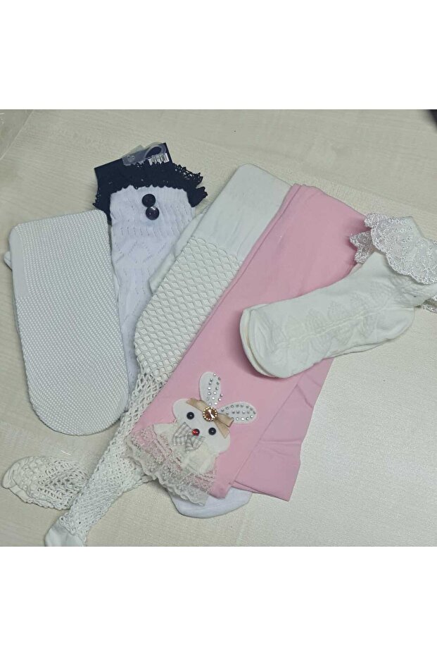 Set of 5 Girls' Socks 5-6 Years