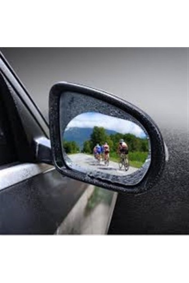 13.5X10Cm Vehicle Rearview Mirror Rain Slides Auto Windshield Prevent Fog Film Set for Bureau Home Office Car