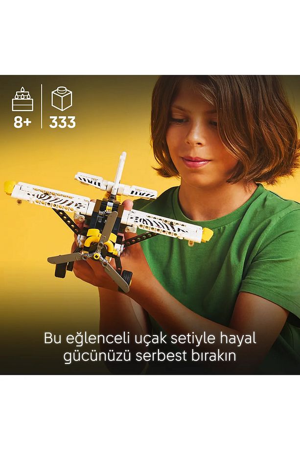 ® Technic Arazi Uçağı 42198 - 8+ Koleksiyonluk Yaratıcı Oyuncak Model Yapım Seti (333 Parça) - 6