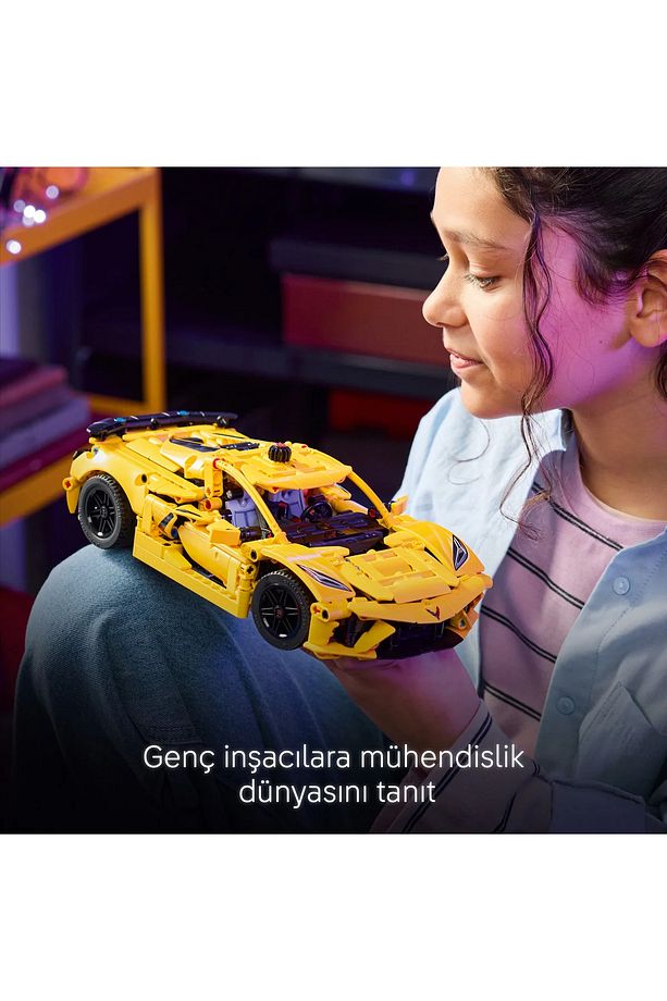 ® Technic Chevrolet Corvette Stingray 42205 - 9+ Oyuncak Model Yapım Seti (732 Parça) - 10