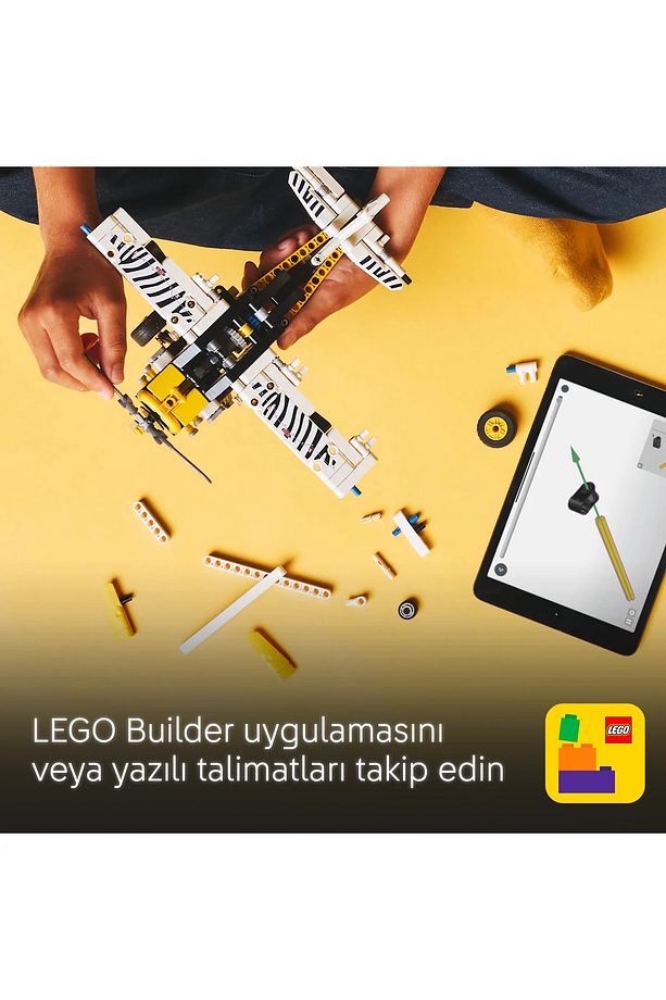 ® Technic Arazi Uçağı 42198 - 8+ Koleksiyonluk Yaratıcı Oyuncak Model Yapım Seti (333 Parça) - 10