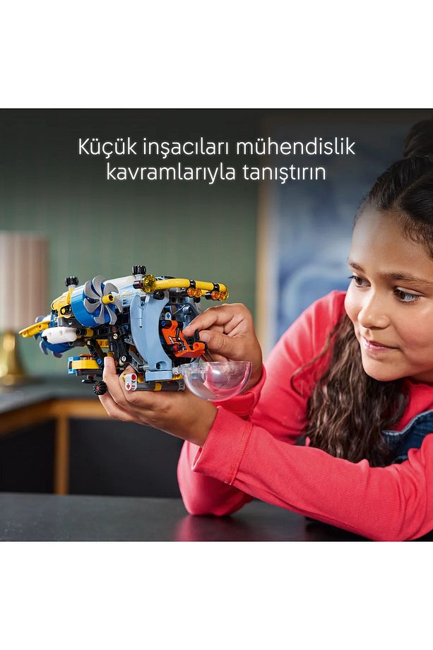 ® Technic Derin Deniz Araştırma Denizaltısı 42201 - 9+ Oyuncak Model Yapım Seti (413 Pr) - 9